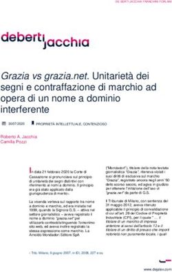 Grazia vs grazia.net. Unitariet&agrave; dei segni e contraffazione di marchio ad opera di un nome a dominio interferente