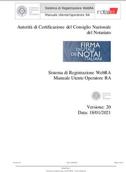 Autorità di Certificazione del Consiglio Nazionale del Notariato Sistema di Registrazione WebRA Manuale Utente Operatore RA Versione: 20 Data: ...