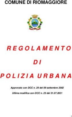 D I POLIZIA URBANA - COMUNE DI RIOMAGGIORE - Approvato con DCC n. 29 del 09 settembre 2002