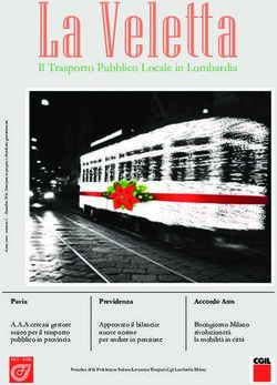 La Veletta Il Trasporto Pubblico Locale in Lombardia - FILT CGIL Lombardia