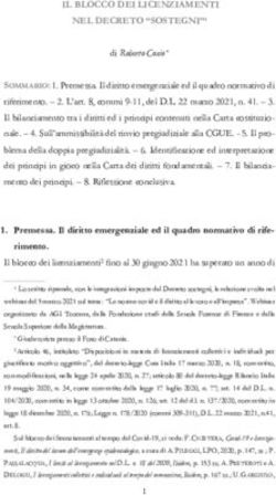IL BLOCCO DEI LICENZIAMENTI NEL DECRETO "SOSTEGNI"