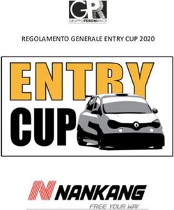 REGOLAMENTO GENERALE ENTRY CUP 2020 - Gruppo Peroni Race