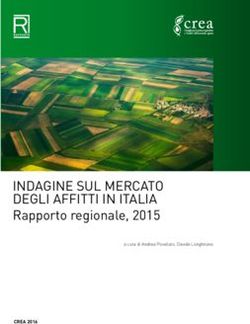 INDAGINE SUL MERCATO DEGLI AFFITTI IN ITALIA RAPPORTO REGIONALE, 2015 - CREA 2016