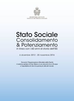 Stato Sociale Consolidamento & Potenziamento - Segreteria di Stato Sanit&agrave; e Sicurezza Sociale ...