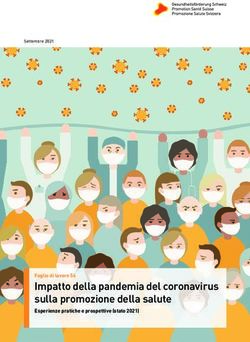 Impatto della pandemia del coronavirus sulla promozione della salute - Foglio di lavoro 56 Esperienze pratiche e prospettive (stato 2021)