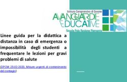 Linee guida per la didattica a distanza in caso di emergenza o impossibilit&agrave; degli studenti a frequentare le lezioni per gravi problemi di salute