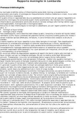 Rapporto meningite in Lombardia