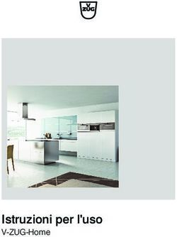 Istruzioni per l'uso V-ZUG-Home
