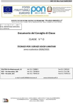 CLASSE V O Documento del Consiglio di Classe - Istituto Boselli