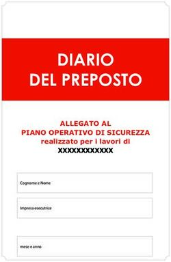 DIARIO DEL PREPOSTO ALLEGATO AL - PIANO OPERATIVO DI SICUREZZA realizzato per i lavori di - CFS di Belluno | Centro ...