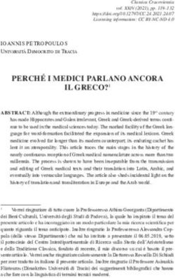 PERCHÉ I MEDICI PARLANO ANCORA ILGRECO ?1
