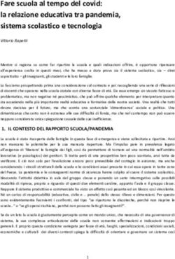 Fare scuola al tempo del covid: la relazione educativa tra pandemia, sistema scolastico e tecnologia