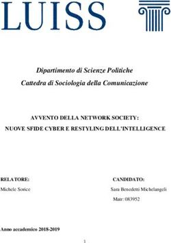 Dipartimento di Scienze Politiche Cattedra di Sociologia della Comunicazione