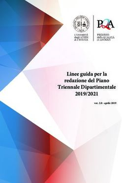 Linee guida per la redazione del Piano Triennale Dipartimentale 2019/2021 - ver. 2.0 - aprile 2019 - UniCt