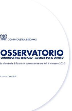 OSSERVATORIO CONFINDUSTRIA BERGAMO - AGENZIE PER IL LAVORO - La domanda di lavoro in somministrazione nel III trimestre 2020