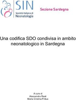 Una codifica SDO condivisa in ambito neonatologico in Sardegna - Sezione Sardegna