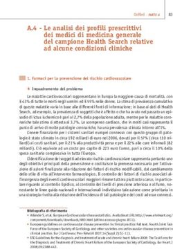 A.4 - Le analisi dei profili prescrittivi dei medici di medicina generale del campione Health Search relative ad alcune condizioni cliniche - Le ...