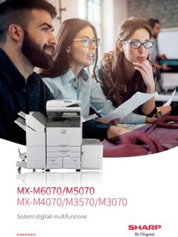 MX-M6070/M5070 MX-M4070/M3570/M3070 - SISTEMI DIGITALI MULTIFUNZIONE WWW.SHARP.IT SHARP.CO.UK/BEORIGINAL | #SHARPBEORIGINAL