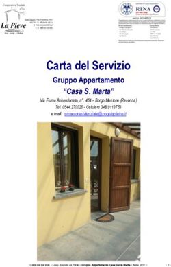 Carta del Servizio Gruppo Appartamento - "Casa S. Marta" - Cooperativa Sociale La Pieve