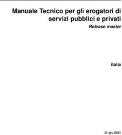 Manuale Tecnico per gli erogatori di servizi pubblici e privati - Release master italia