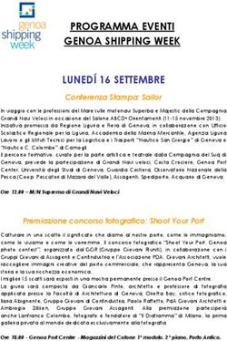 PROGRAMMA EVENTI GENOA SHIPPING WEEK