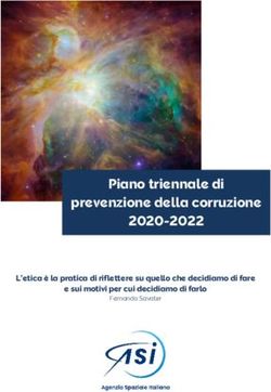 Piano triennale di prevenzione della corruzione 2020-2022 - L'etica è la pratica di riflettere su quello che decidiamo di fare e sui motivi per ...