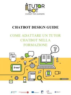 CHATBOT DESIGN GUIDE COME ADATTARE UN TUTOR CHATBOT NELLA FORMAZIONE