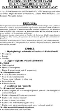 RASSEGNA DOCUMENTI DI PRASSI DELL'AGENZIA DELLE ENTRATE IN TEMA DI AGEVOLAZIONI "PRIMA CASA" - ArsNotaria