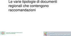 Le varie tipologie di documenti regionali che contengono raccomandazioni
