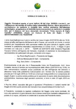 VERBALE DI GARA (N. 1) - Agenzia del Demanio