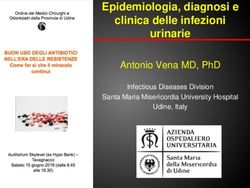 EPIDEMIOLOGIA, DIAGNOSI E CLINICA DELLE INFEZIONI URINARIE - ANTONIO VENA MD, PHD - OMCEO UDINE