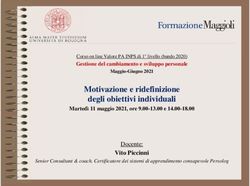 Motivazione e ridefinizione degli obiettivi individuali - Valore ...