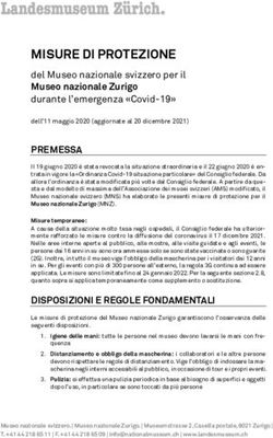 MISURE DI PROTEZIONE - Sammlungszentrum