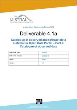 Deliverable 4.1a Catalogue of observed and forecast data suitable for Open Data Portal - Part a: Catalogue of observed data - MISTRAL