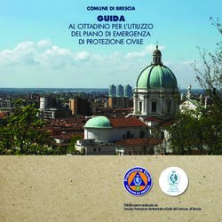 GUIDA AL CITTADINO PER L'UTILIZZO DEL PIANO DI EMERGENZA DI PROTEZIONE CIVILE - COMUNE DI BRESCIA