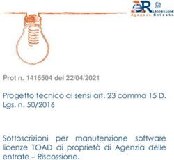 Progetto tecnico ai sensi art. 23 comma 15 D. Lgs. n. 50/2016 Sottoscrizioni per manutenzione software licenze TOAD di propriet&agrave; di Agenzia delle ...