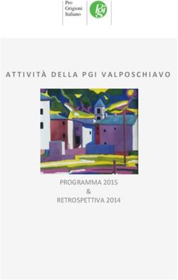 ATTIVIT&Agrave; DELLA PGI VALPOSCHIAVO - PROGRAMMA 2015 RETROSPETTIVA 2014 & - Pro Grigioni Italiano