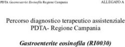 Gastroenterite eosinofila (RI0030) - Percorso diagnostico terapeutico assistenziale PDTA-Regione Campania - Ospedali dei Colli