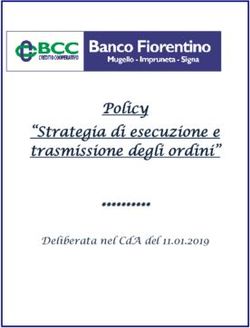 POLICY "STRATEGIA DI ESECUZIONE E TRASMISSIONE DEGLI ORDINI" - DELIBERATA NEL CDA DEL 11.01.2019 - BANCO ...
