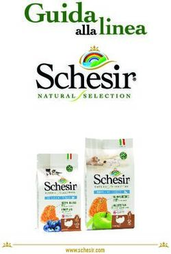 Guida linea alla - www.schesir.com - Schesir Natural Selection