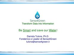 Be Smart and save our Water! - Transform Data into Information Daniela Tulone, Ph.D. Fondatrice e Leader di Sense4Green