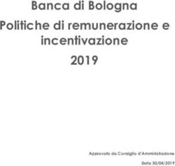 Banca di Bologna Politiche di remunerazione e incentivazione 2019
