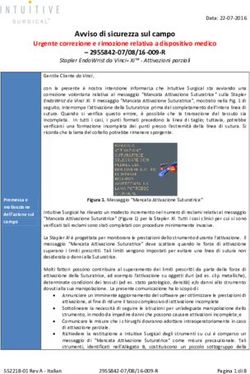 Avviso di sicurezza sul campo Urgente correzione e rimozione relativa a dispositivo medico - Ministero della Salute