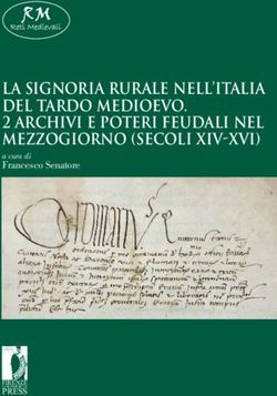 LA SIGNORIA RURALE NELL'ITALIA DEL TARDO MEDIOEVO. 2 ARCHIVI E POTERI FEUDALI NEL MEZZOGIORNO (SECOLI XIV-XVI) - Francesco Senatore