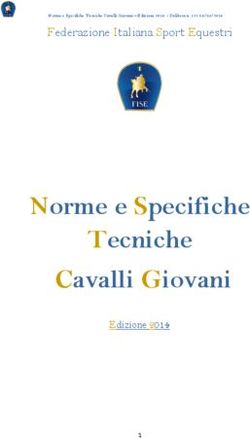 Norme e Specifiche Tecniche Cavalli Giovani - Federazione Italiana Sport Equestri