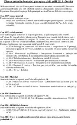 Elenco prezzi informativi per opere civili edili 2019 - Novit&agrave; - Provincia autonoma di Bolzano