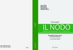 Numero speciale Occupabilità e Orientamento Una idea di Università - Anno XXIII Numero 49 Nuova Serie Dicembre 2019 - IRIS
