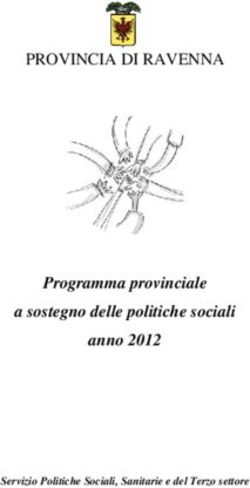 PROVINCIA DI RAVENNA - Programma provinciale a sostegno delle politiche sociali anno 2012