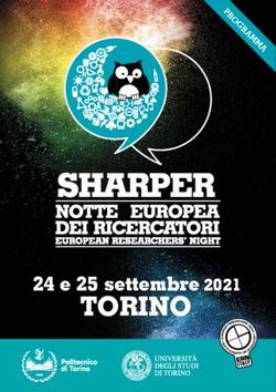 TORINO 24 e 25 settembre 2021 - Politecnico di Torino