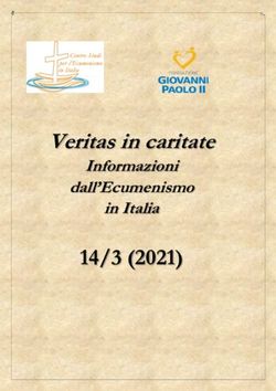 Veritas in caritate - 14/3 (2021) Informazioni dall'Ecumenismo in Italia